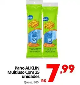 Althoff Supermercados Pano ALKLIN Multiuso Com 25 unidades oferta