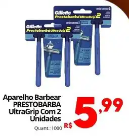 Althoff Supermercados Aparelho Barbear PRESTOBARBA UltraGrip Com 2 Unidades oferta
