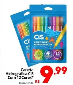 Althoff Supermercados Caneta Hidrográfica CIS Com 12 Cores oferta