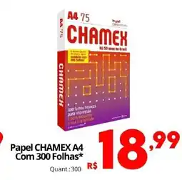 Althoff Supermercados Papel CHAMEX A4 Com 300 Folhas oferta