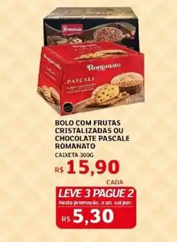 Assaí Atacadista Bolo com frutas cristalizadas ou chocolate pascale romanato oferta