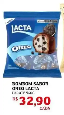 Assaí Atacadista Bombom sabor oreo lacta pacote oferta
