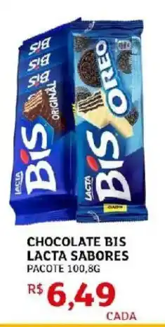Assaí Atacadista Chocolate bis lacta sabores pacote oferta