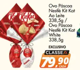 Delta Supermercados Ovo Páscoa Nestlé Kit Kat Ao Leite / Ovo Páscoa Nestlé Kit Kat White oferta