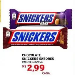 Assaí Atacadista Chocolate snickers sabores pacote oferta