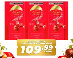 X Supermercados Ovo de páscoa lindt lindor ao leite oferta
