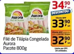 Tenda Atacado Filé de Tilápia Congelada Aurora oferta