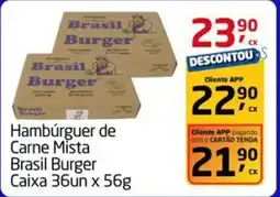 Tenda Atacado Hambúrguer de Carne Mista Brasil Burger Caixa oferta