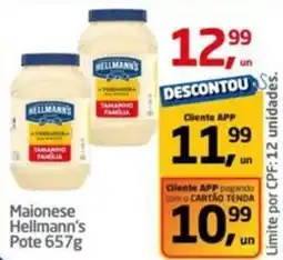 Tenda Atacado Maionese Hellmann's Pote oferta