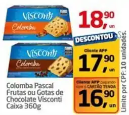Tenda Atacado Colomba Pascal Frutas ou Gotas de Chocolate Visconti Caixa oferta