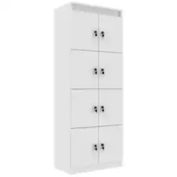 Benoit Armário Tecnomobili ME4202 Com Chaves MDP 6 Prateleiras 160x60x36cm oferta