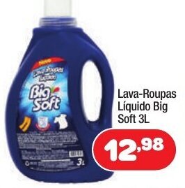 Costazul Supermercados Lava roupas Liquido Big Soft 3L oferta