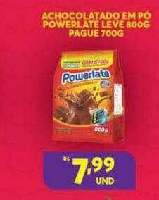 Atacadão Centro Sul Achocolatado Em Pó Powerlate oferta