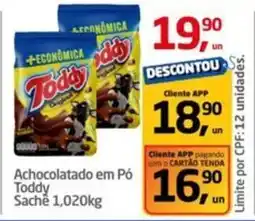 Tenda Atacado Achocolatado em Pó Toddy Sachê oferta