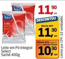 Tenda Atacado Leite em Pó Integral Select Sachê oferta