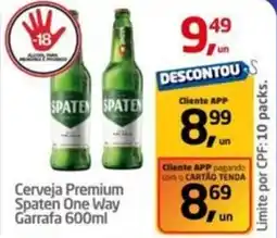 Tenda Atacado Cerveja Premium Spaten One Way oferta