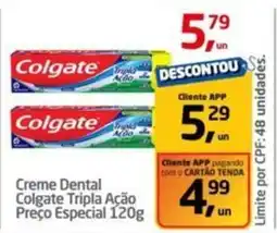Tenda Atacado Creme Dental Colgate Tripla Ação Preço Especial oferta