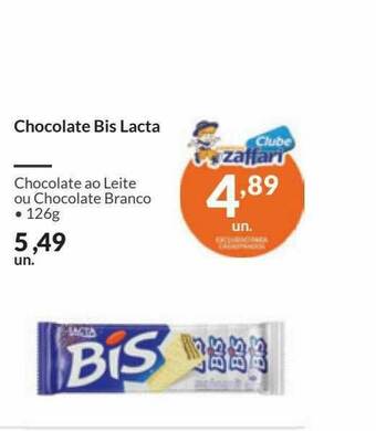 Zaffari Chocolate Bis Lacta oferta