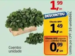 Tenda Atacado Coentro unidade oferta