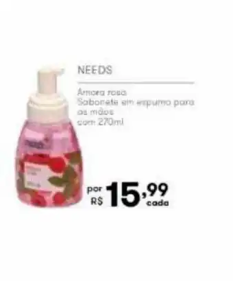 Needs Amora Sabonete Em Espuma Para Os Mãos