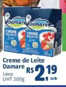 Supermercados Mateus Creme de Leite Damare Leve UHT oferta