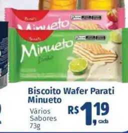 Supermercados Mateus Biscoito Wafer Parati Minueto oferta