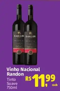 Supermercados Mateus Vinho Nacional Randon Tinto Suave oferta