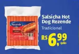 Supermercados Mateus Salsicha Hot Dog Rezende oferta