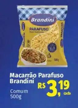 Supermercados Mateus Macarrão Parafuso Brandini oferta