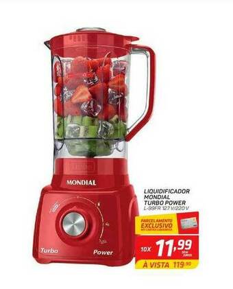 GBarbosa Liquidificador Mondial Turbo Power oferta