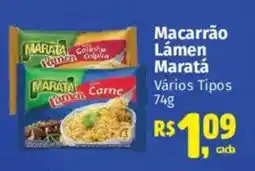 Supermercados Mateus Macarrão Lámen Maratá oferta