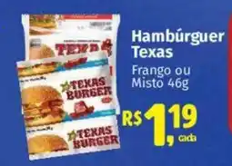 Supermercados Mateus Hambúrguer Texas Frango ou Misto oferta