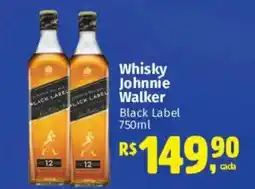 Supermercados Mateus Whisky Johnnie Walker Black Label oferta