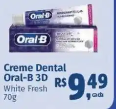 Supermercados Mateus Creme Dental Oral-B 3D White Fresh oferta