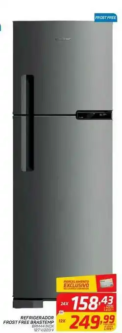 GBarbosa Refrigerador Frost Free Brastemp Brm44 Inox oferta