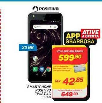 GBarbosa Smartphone Positivo Twist 4g oferta
