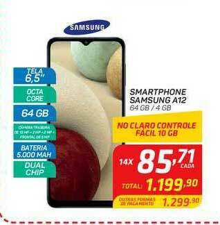 GBarbosa Smartphone Samsung A12 64 Gb 4 Gb oferta