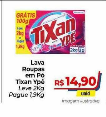 Hiper Moreira Lava Roupas Em Pó Tixan Ypê oferta