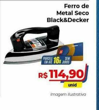 Hiper Moreira Ferro De Metal Seco Black&decker oferta