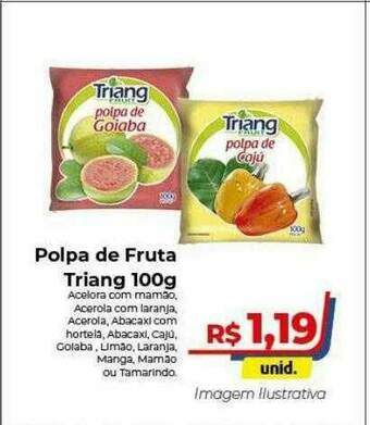 Hiper Moreira Polpa De Fruta Triang oferta