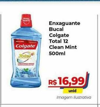 Hiper Moreira Enxaguante Bucal Colgate Total 12 Clean Mint oferta