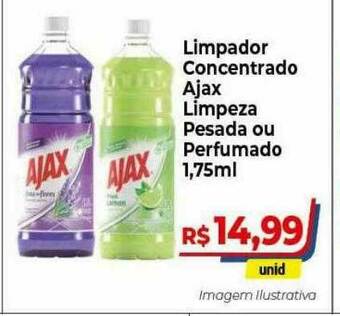 Hiper Moreira Limpador Concentrado Ajax Limpeza Pesada Ou Perfumado oferta