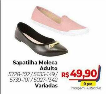 Hiper Moreira Sapatilha Moleca Adulto oferta