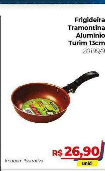 Hiper Moreira Frigideira Tramontina Aluminio Turim 13cm oferta