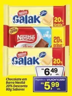 Fort Atacadista Chocolate em Barra Nestlé 20% Desconto oferta