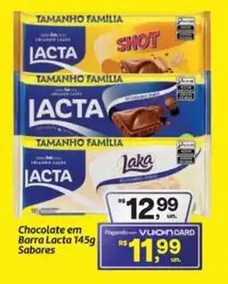 Fort Atacadista Chocolate em Barra Lacta Sabores oferta