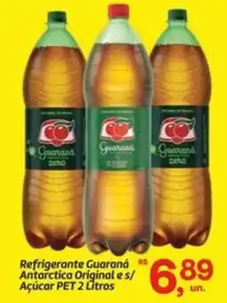 Fort Atacadista Refrigerante Guaraná Antarctica Original e s/ Açúcar PET oferta