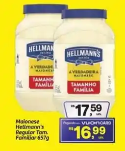 Fort Atacadista Maionese Hellmann's Regular Tam. Familiar oferta