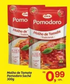 Fort Atacadista Molho de Tomate Pomodoro Sachê oferta