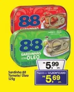 Fort Atacadista Sardinha 88 Tomate/Oleo oferta